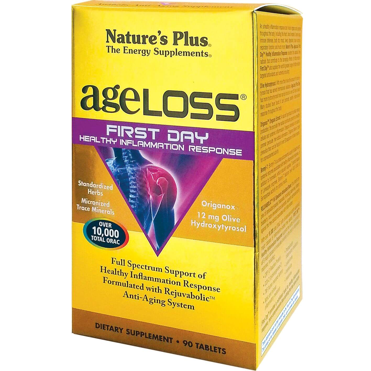 Nature’s Plus AgeLoss First Day Healthy Inflammation Response Αντιοξειδωτικές Βιταμίνες 90tabs