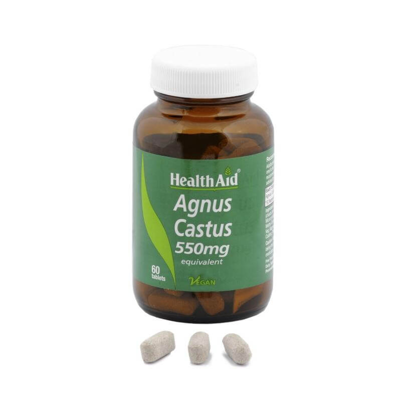 Health Aid Agnus Castus 550mg Βοηθά Στη Περίοδο Της Εμμηνόπαυσης 60tabs