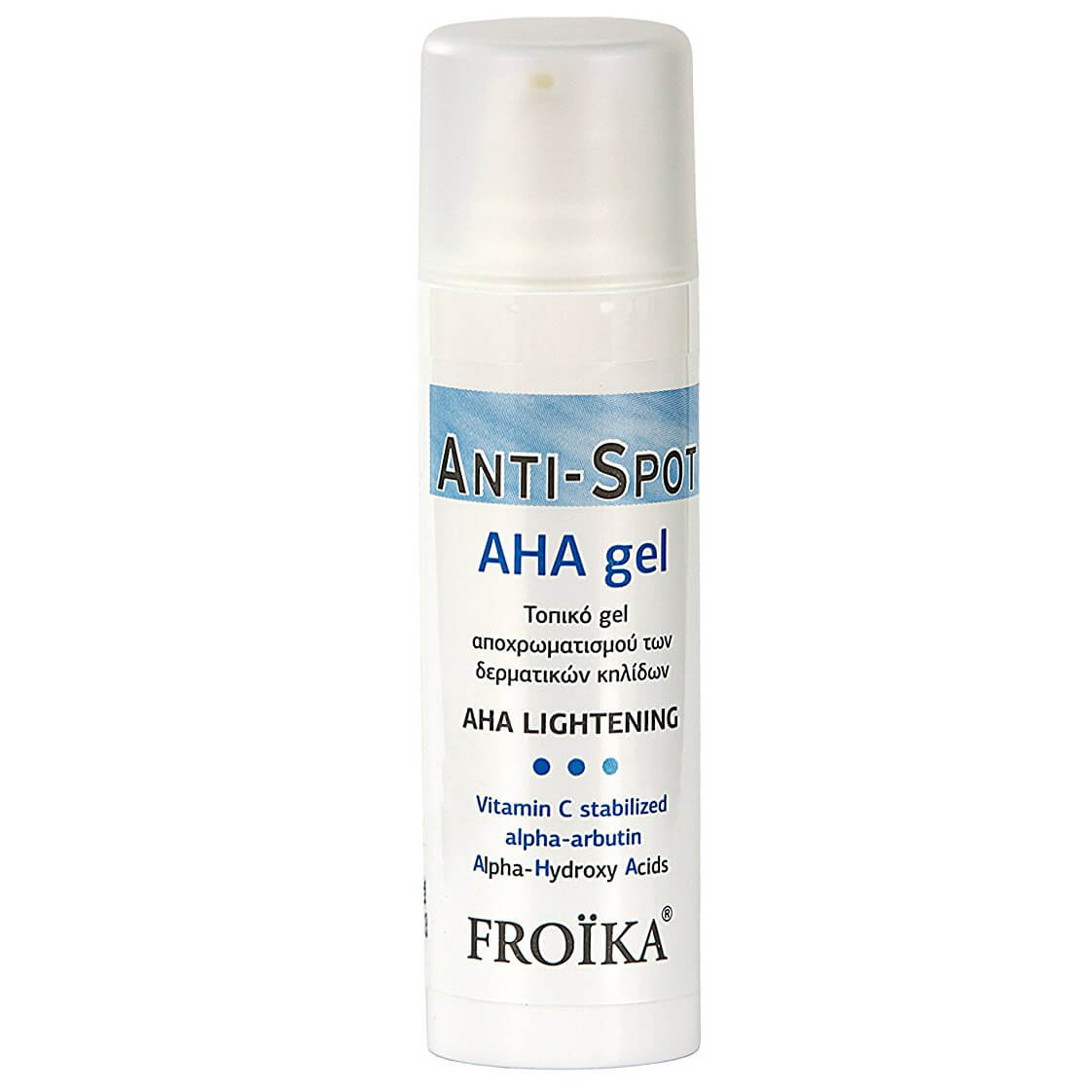 Froika Anti-Spot Aha Lightening Gel Τοπικό Gel Αποχρωματισμού Δερματικών Κηλίδων 30ml