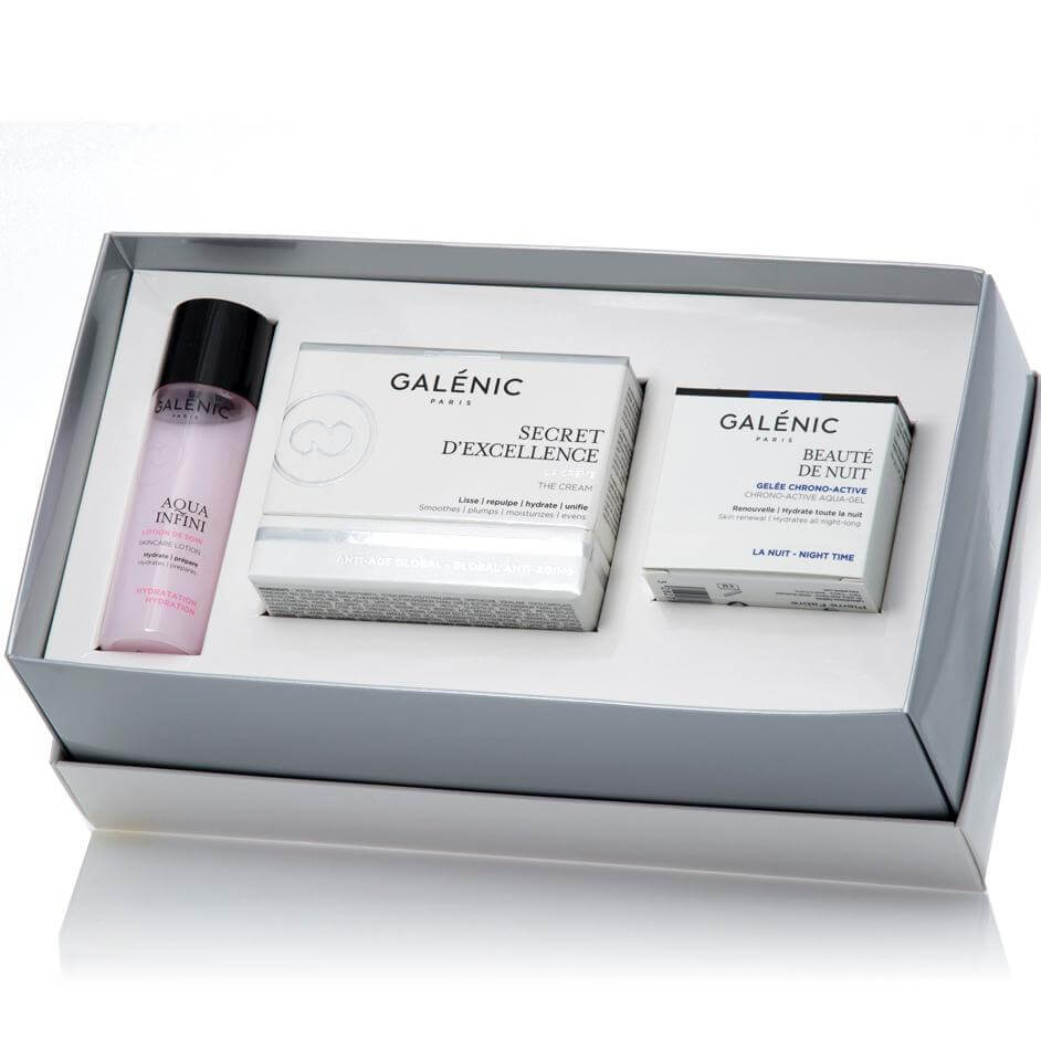 Galenic Gift Set Secret d Excellence La Creme 50ml & Δώρο Beaute de Nuit 15ml & Aqua Infini Lotion de Soin 40ml