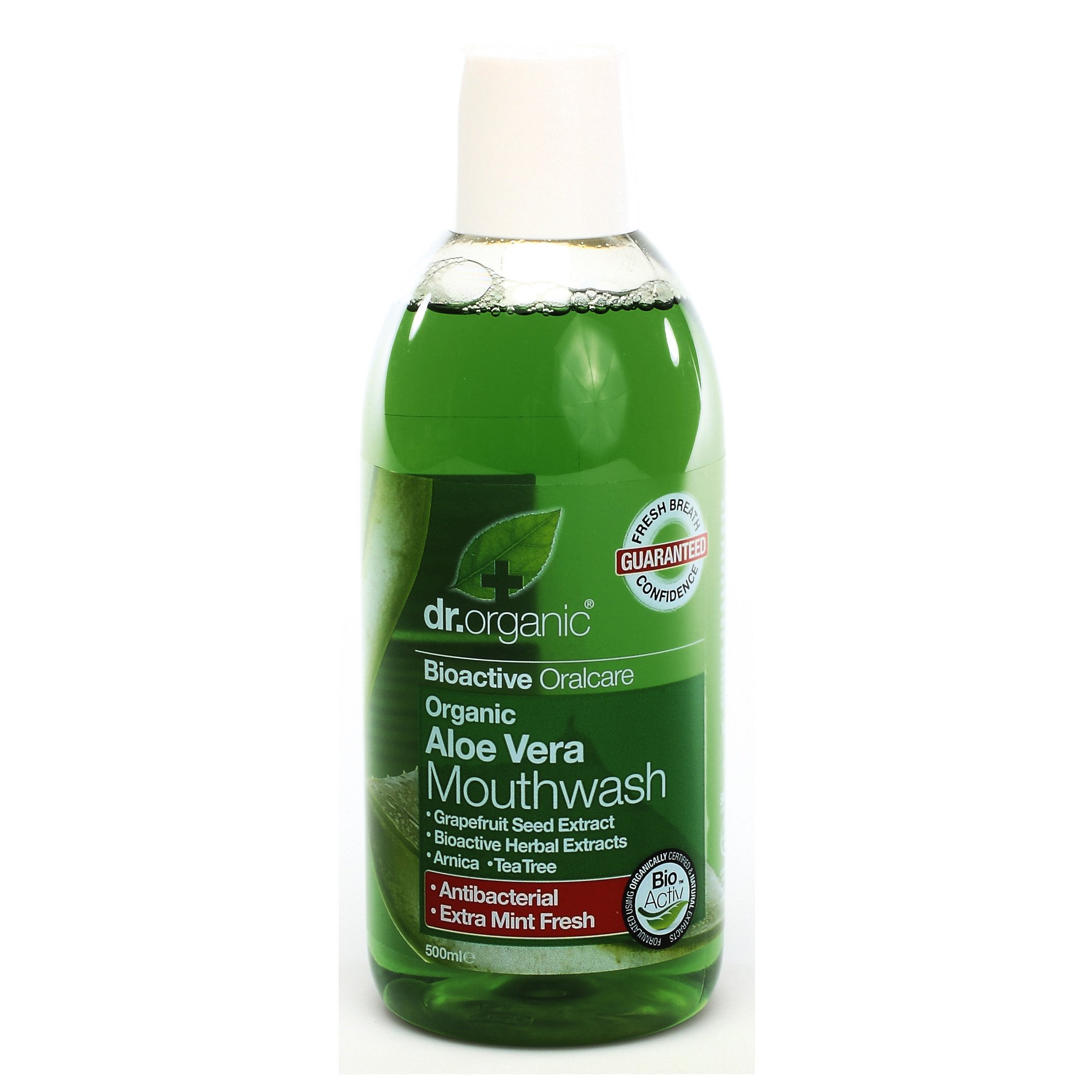 Dr Organic Organic Aloe Vera Mouthwash Στοματικό Διάλυμα με Βιολογική Αλόη Βέρα 500ml