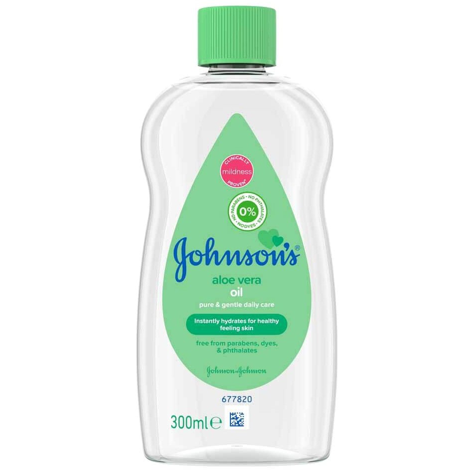 Johnsons Baby Aloe Vera Oil Ενυδατικό Λάδι 300ml