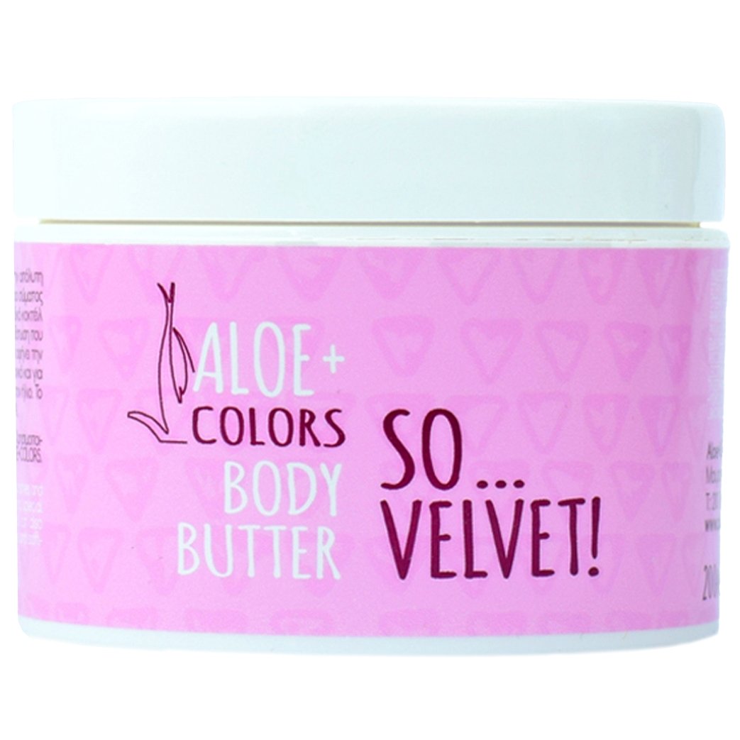 Aloe+ Colors So Velvet Body Butter Ενυδατικό, Θρεπτικό Βούτυρο Σώματος με Άρωμα Πούδρας 200ml
