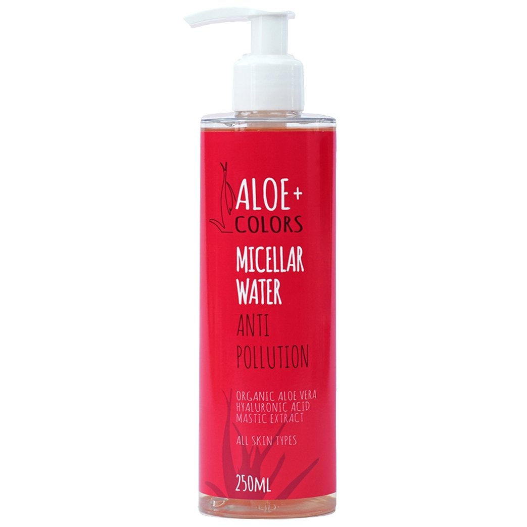 Aloe+ Colors Micellar Water Anti Pollution for Face & Eyes Μικυλλιακό Νερό Καθαρισμού, Ντεμακιγιάζ για Πρόσωπο & Μάτια, Κατάλληλο για Όλους τους Τύπους Επιδερμίδας 250ml