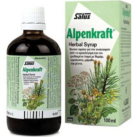 Power Health Alpenkraft Syrup Ανακούφιση Από Τα Συμπτώματα Του Βήχα, του Κρυολογήματος & του Ερεθισμένου Λαιμού 100ml