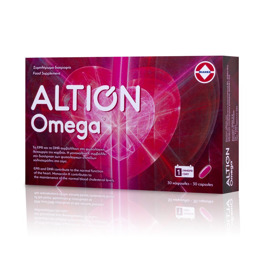 Altion Omega Lipid Συμπλήρωμα Διατροφής με Ωμέγα 3, 30 κάψουλες
