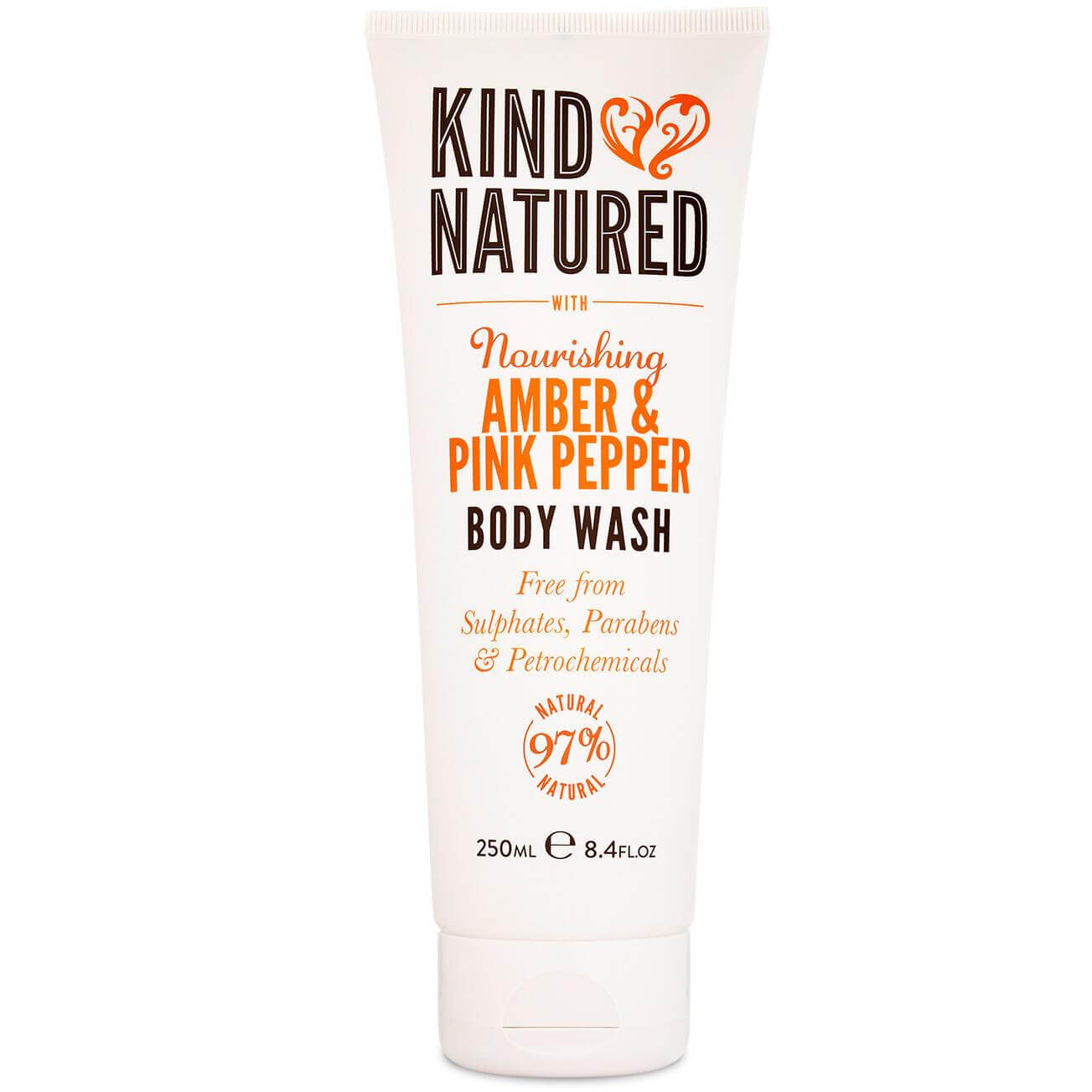 Kind Natured Nourishing Body Wash Amber & Pink Pepper Αφρόλουτρο με Κεχριμπάρι & Ροζ Πιπέρι 250ml