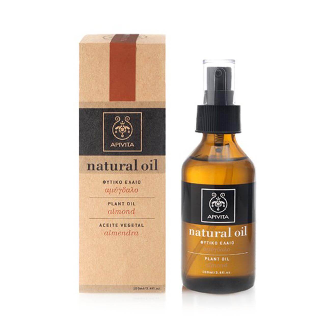 Apivita Natural Oil Φυτικό Έλαιο Αμύγδαλο 100ml