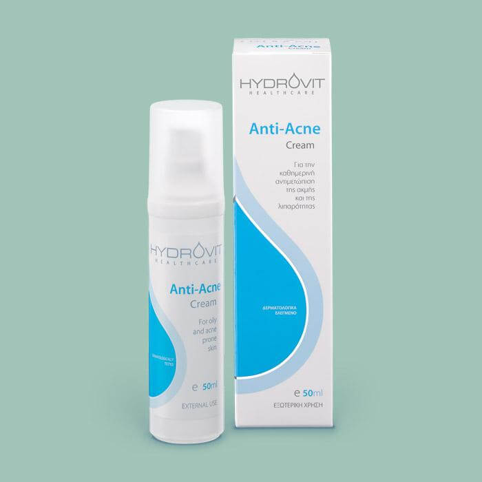 Hydrovit Anti-Acne Cream Κρέμα Για Ακμή 50ml