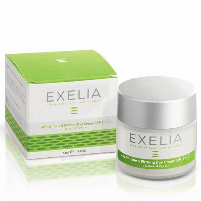 Exelia Anti-Wrinkle & Firming Day Cream Spf15 UVA Σβήνει Τα Σημάδια Του Χρόνου Για Κανονική Και Ξηρή Επιδερμίδα 50ml