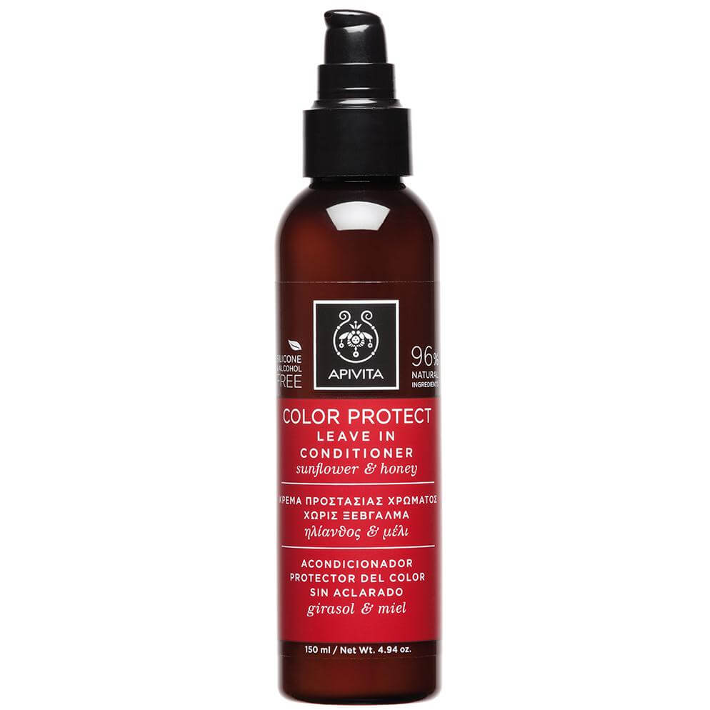 Apivita Color Protect Leave in Contitioner Κρέμα Προστασίας Χρώματος Χωρίς Ξέβγαλμα με Ηλίανθο & Μέλι 150ml