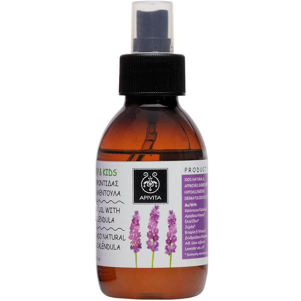 Apivita Eco Bio Baby Kids Λάδι Φυσικής Φροντίδας Με Καλέντουλα & Λεβάντα 150ml