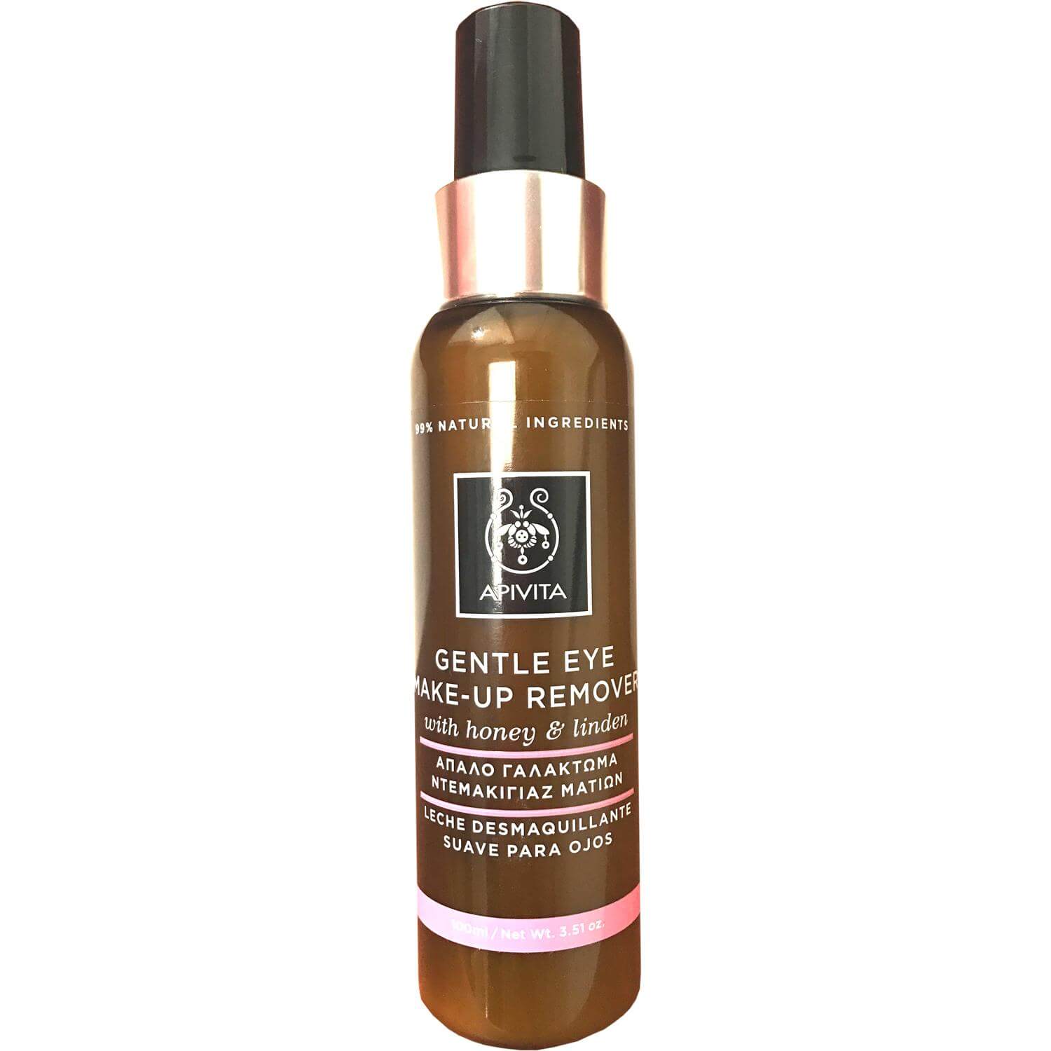 Apivita Gentle Eye Make-Up Remover Απαλό Γαλάκτωμα Ντεμακιγιάζ Ματιών 100ml