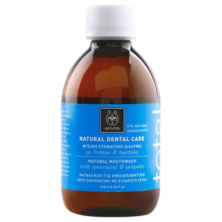 Apivita Natural Dental Care Φυσικό Στοματικό Διάλυμα Με Πρόπολη & Δυόσμο 250ml