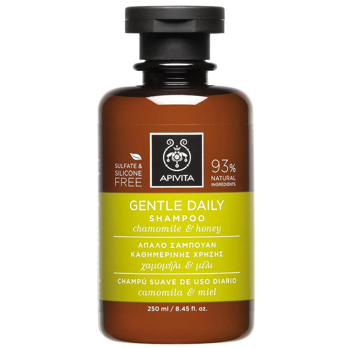 Apivita Gentle Daily Shampoo Απαλό Σαμπουάν Καθημερινής Χρήσης με Χαμομήλι & Μέλι 250ml
