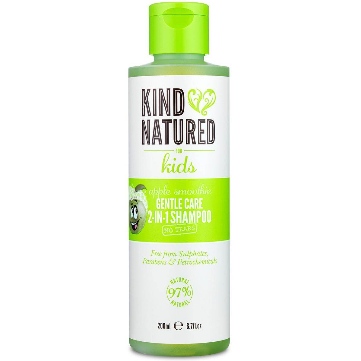 Kind Natured Apple Smoothie Gentle Care 2-In-1 Shampoo No Tears Παιδικό Σαμπουάν με Άρωμα Μήλου που Ξεμπερδεύει τα Μαλλιά 200ml