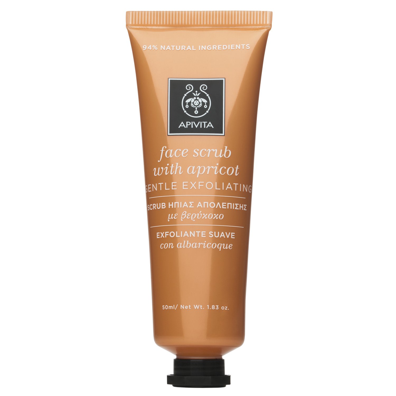 Apivita Face Scrub With Apricot Scrub Ήπιας Απολέπισης με Βερίκοκο, Κατάλληλο για Κανονική/Ξηρή Επιδερμίδα 50ml