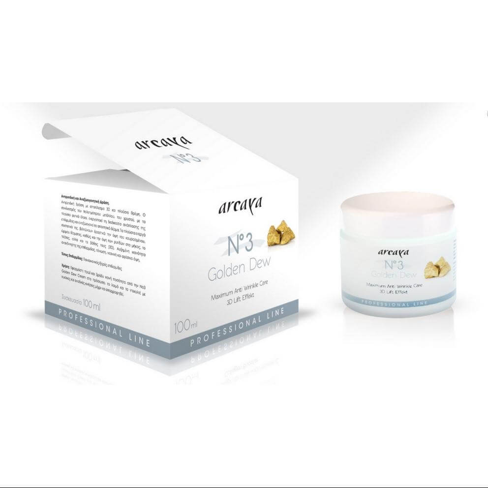 Arcaya No3 Golden Dew Cream Κρέμα Αναδόμησης και Αναζωογόνησης της Ώριμης Επιδερμίδας Διπλάσια Ποσότητα 50 + 50ml