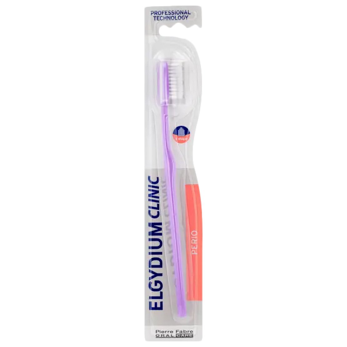 Elgydium Clinic Perio V-Shape Toothbrush Μαλακή Οδοντόβουρτσα Κατάλληλη για Περιοδοντίτιδα 1 Τεμάχιο – Μωβ