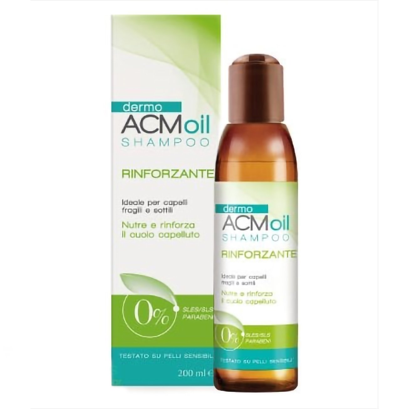 DermoACMoil Shampoo Strengthening Σαμπουάν Αναζωογόνηση & Ενδυνάμωση των Μαλλιών 200ml