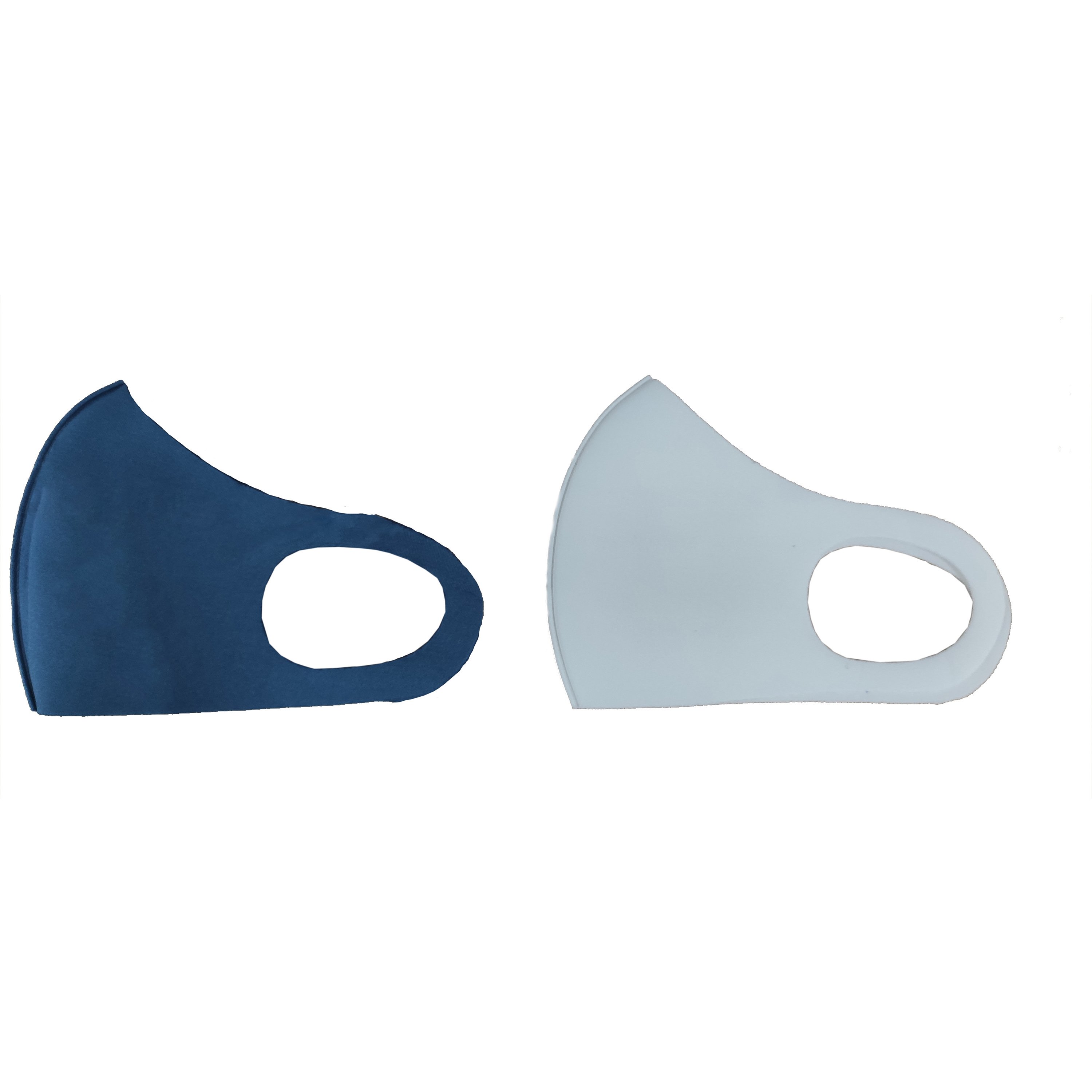 TiLi Fashion Face Mask Μάσκα Ενηλίκων Πολλαπλών Χρήσεων Άσπρη – Μπλέ 2 Τεμάχια