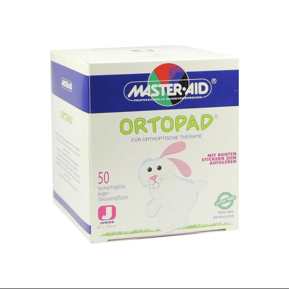 Master Aid Ortopad Junior Λευκό (έως 2 ετών) Στραβισμός 50 Τεμάχια