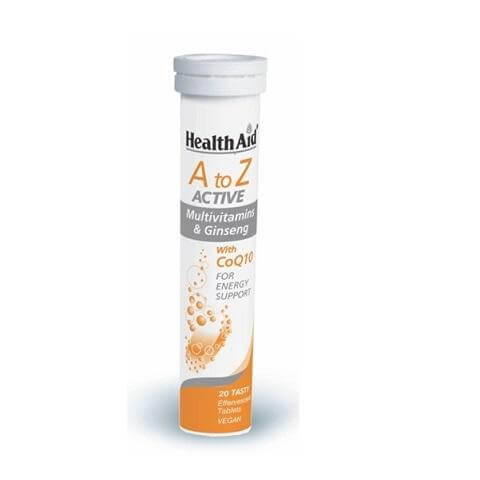 Α to Ζ Active With CoQ10 20eff.tabs – Health Aid,Συμπλήρωμα Διατροφής, Πολυβιταμίνη για Ενέργεια & Αντιοξειδωτική Προστασία