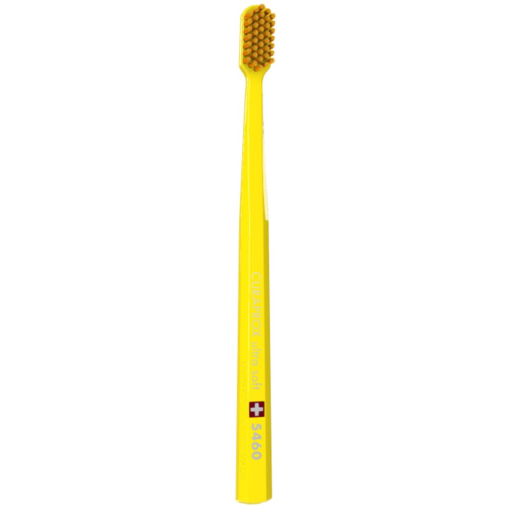 Curaprox CS 5460 Ultra Soft Οδοντόβουρτσα με Εξαιρετικά Απαλές & Ανθεκτικές Τρίχες Curen για Αποτελεσματικό Καθαρισμό 1 Τεμάχιο – Κίτρινο/ Πορτοκαλί