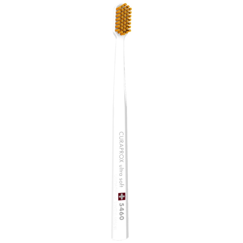 Curaprox CS 5460 Ultra Soft Οδοντόβουρτσα με Εξαιρετικά Απαλές & Ανθεκτικές Τρίχες Curen για Αποτελεσματικό Καθαρισμό 1 Τεμάχιο – Λευκό/ Πορτοκαλί