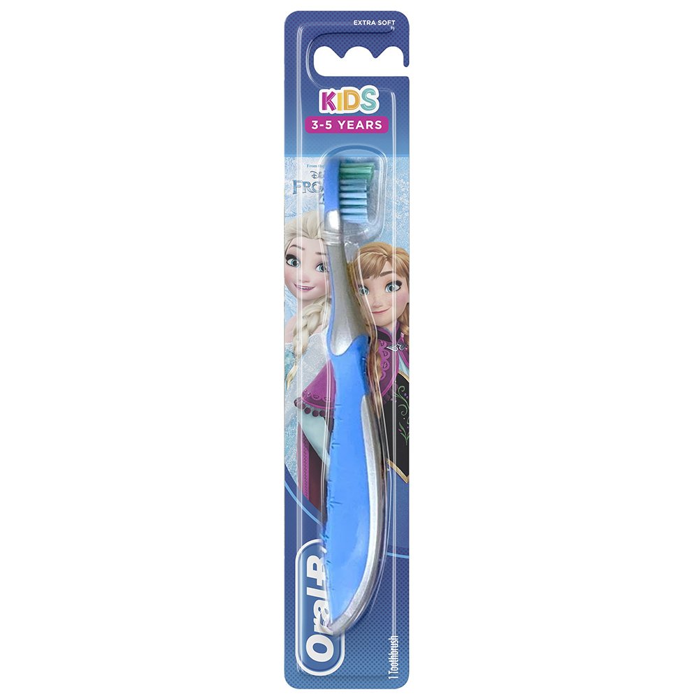 Oral-B Kids Frozen Χειροκίνητη Παιδική Οδοντόβουρτσα Extra Soft, 3-5 Ετών 1 Τεμάχιο – Γκρι / Μπλε
