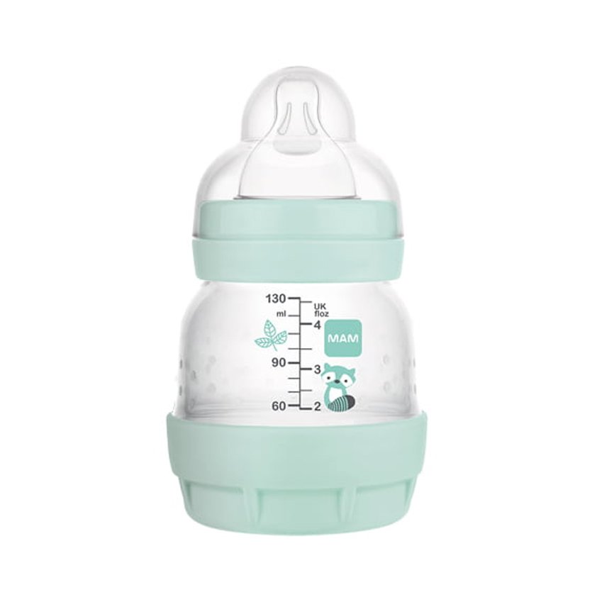 Mam Easy Start™ Anti-Colic 0+ Μηνών, Κωδ 353S Μπιμπερό Πολυπροπυλενίου με Θηλή Σιλικόνης & Σύστημα Κατά των Κολικών 130ml – Σιελ