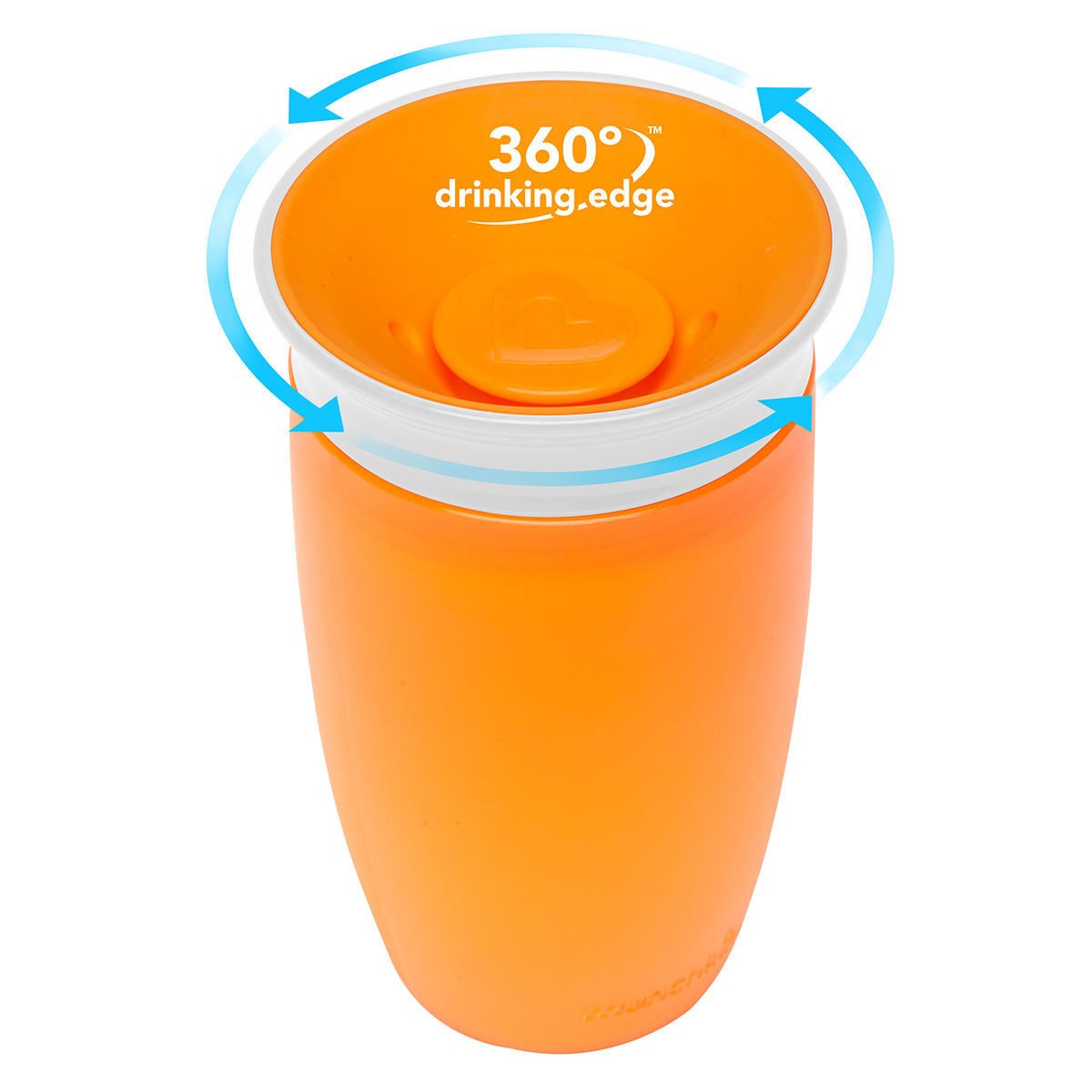 Munchkin Sippy Cup Παιδικό Κύπελλο Miracle 360° 12m+, 296ml – πορτοκαλί