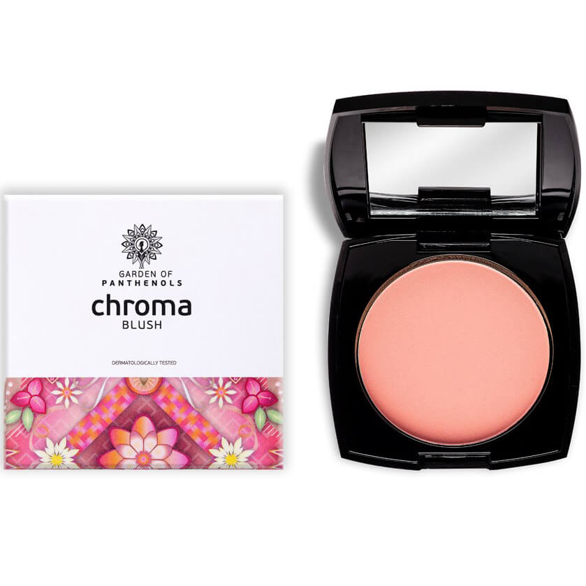 Garden of Panthenols Chroma Blush Απαλό Ρουζ με Μεταξένια Υφή, Μεγάλης Διάρκειας 12gr – Coralette