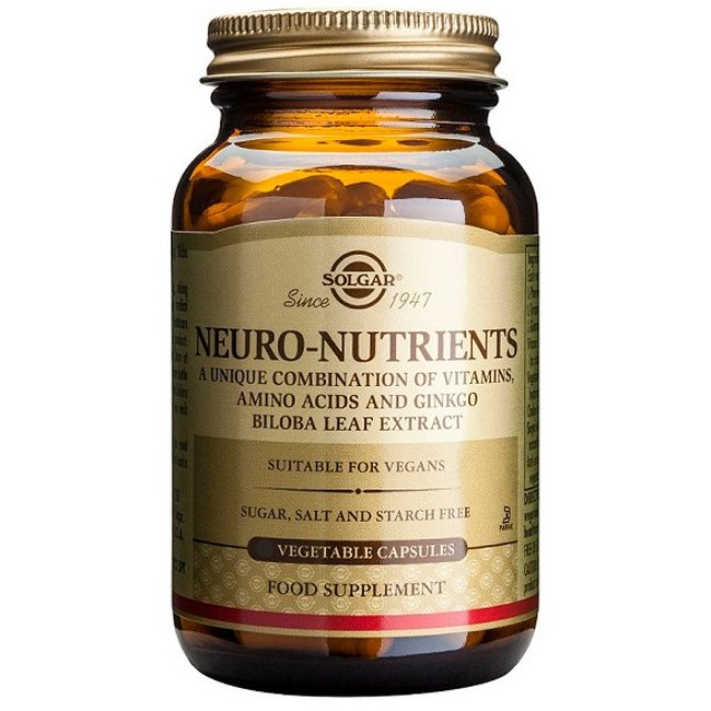 Solgar Neuro Nutrients Συμπλήρωμα Διατροφής για την Ενίσχυση των Νοητικών Λειτουργειών veg.caps – 30 caps