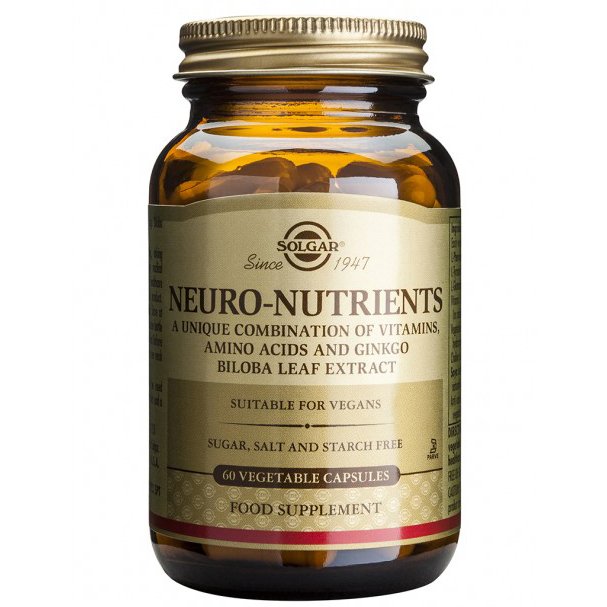 Solgar Neuro Nutrients Συμπλήρωμα Διατροφής για την Ενίσχυση των Νοητικών Λειτουργειών veg.caps – 60 caps