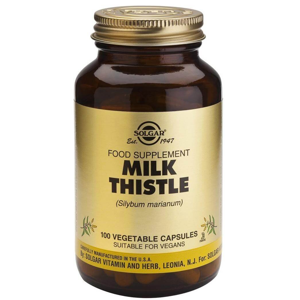 Solgar Food Suppplement Milk Thistle Συμπλήρωμα Διατροφής Ισχυρό Αντιοξειδωτικό με Αντιφλεγμονώδεις & Αντιοξειδωτικές Ιδιότητες 100veg.caps