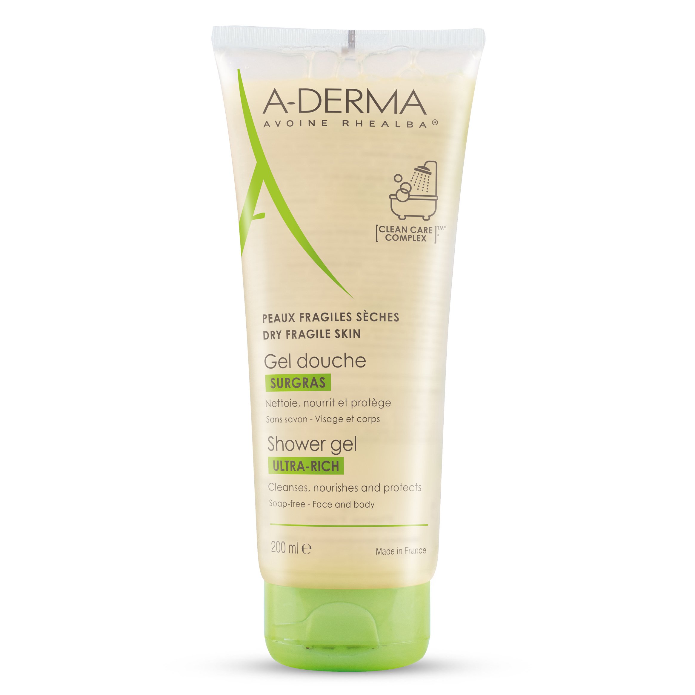 A-Derma Soins Originels Gel Douche Surgras Πλούσιο Gel Καθαρισμού για Ξηρά Δέρματα – 200ml