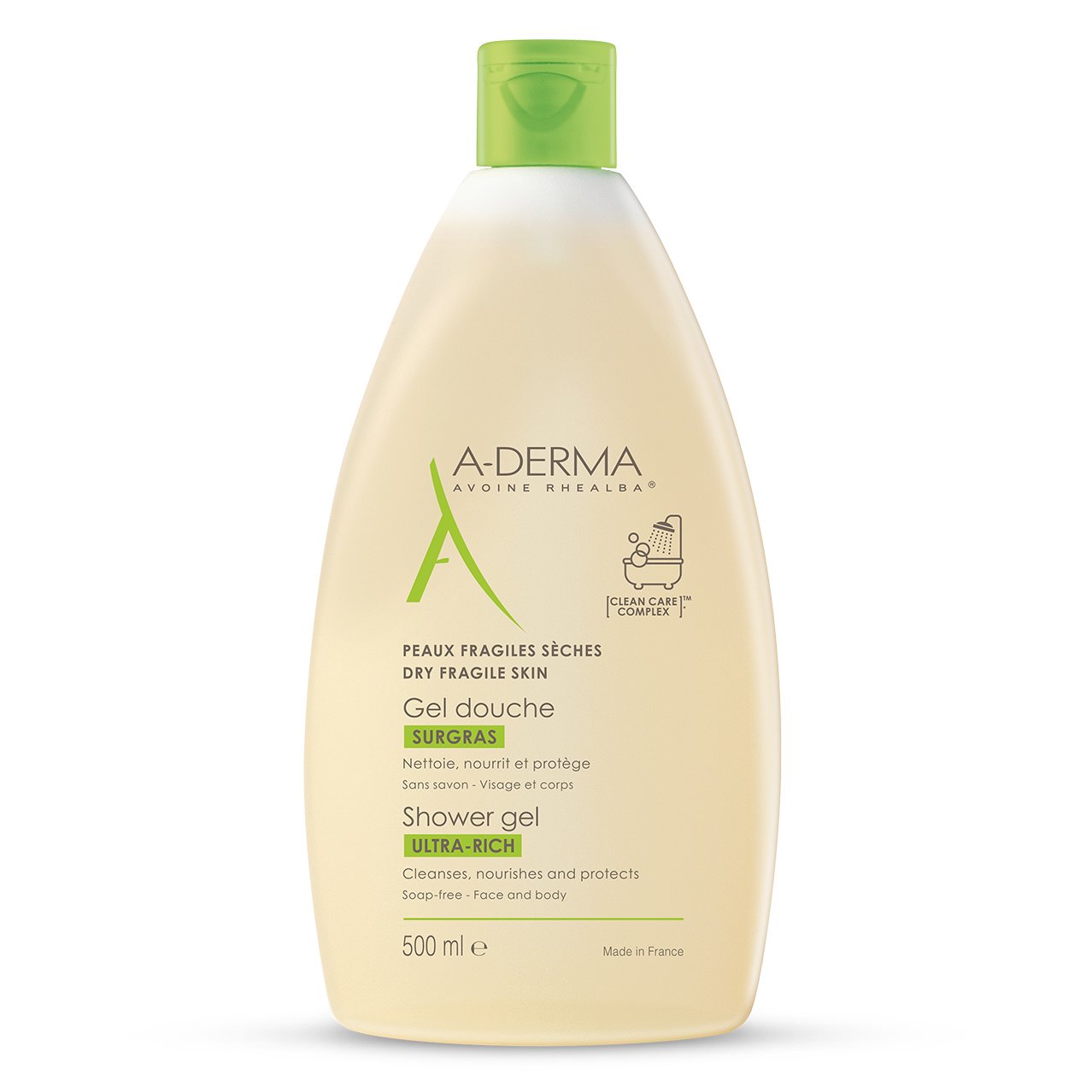 A-Derma Soins Originels Gel Douche Surgras Πλούσιο Gel Καθαρισμού για Ξηρά Δέρματα – 500ml