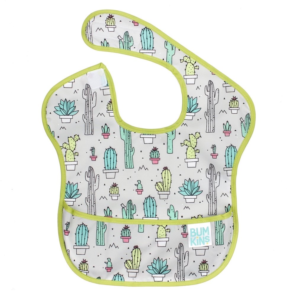 Bumkins Waterproof SuperBib Αδιάβροχη Σαλιάρα 6-24m 1 Τεμάχιο - Κάκτοι