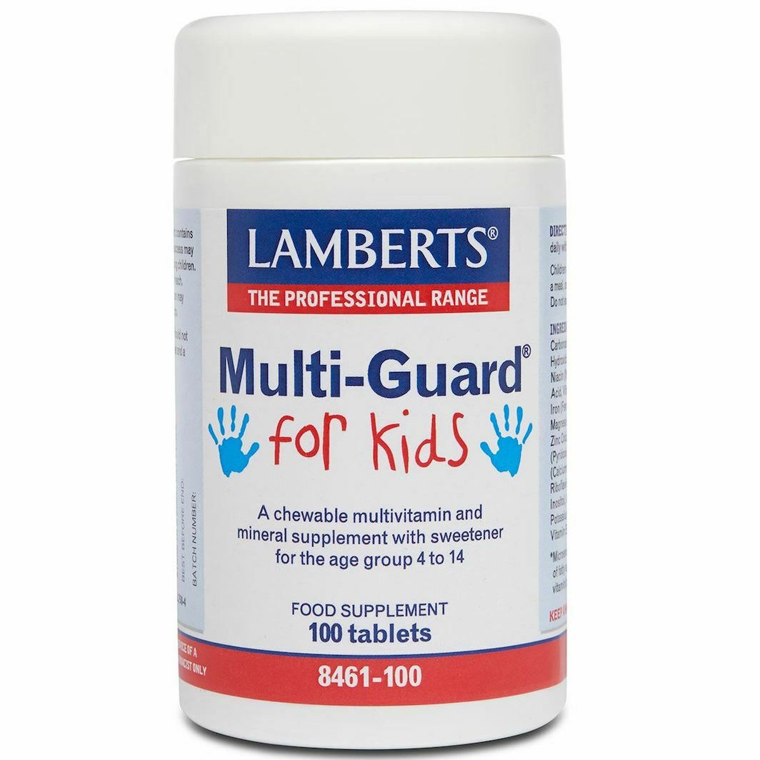Lamberts Multi-Guard For Kids (formerly Playfair) Μασώμενη Πολυβιταμίνη για Παιδιά Χωρίς Ζάχαρη – 100 tabs