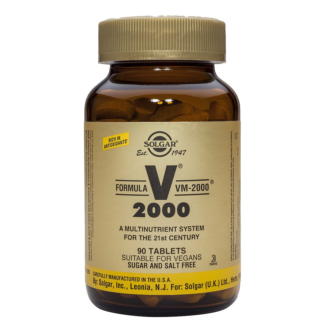 Solgar Formula VM-2000 Συμπλήρωμα Διατροφής με Πολιβιταμίνες & Ισχυρής Δράση Κατά των Βλαβών από τις Ελεύθερες Ρίζες 90tabs