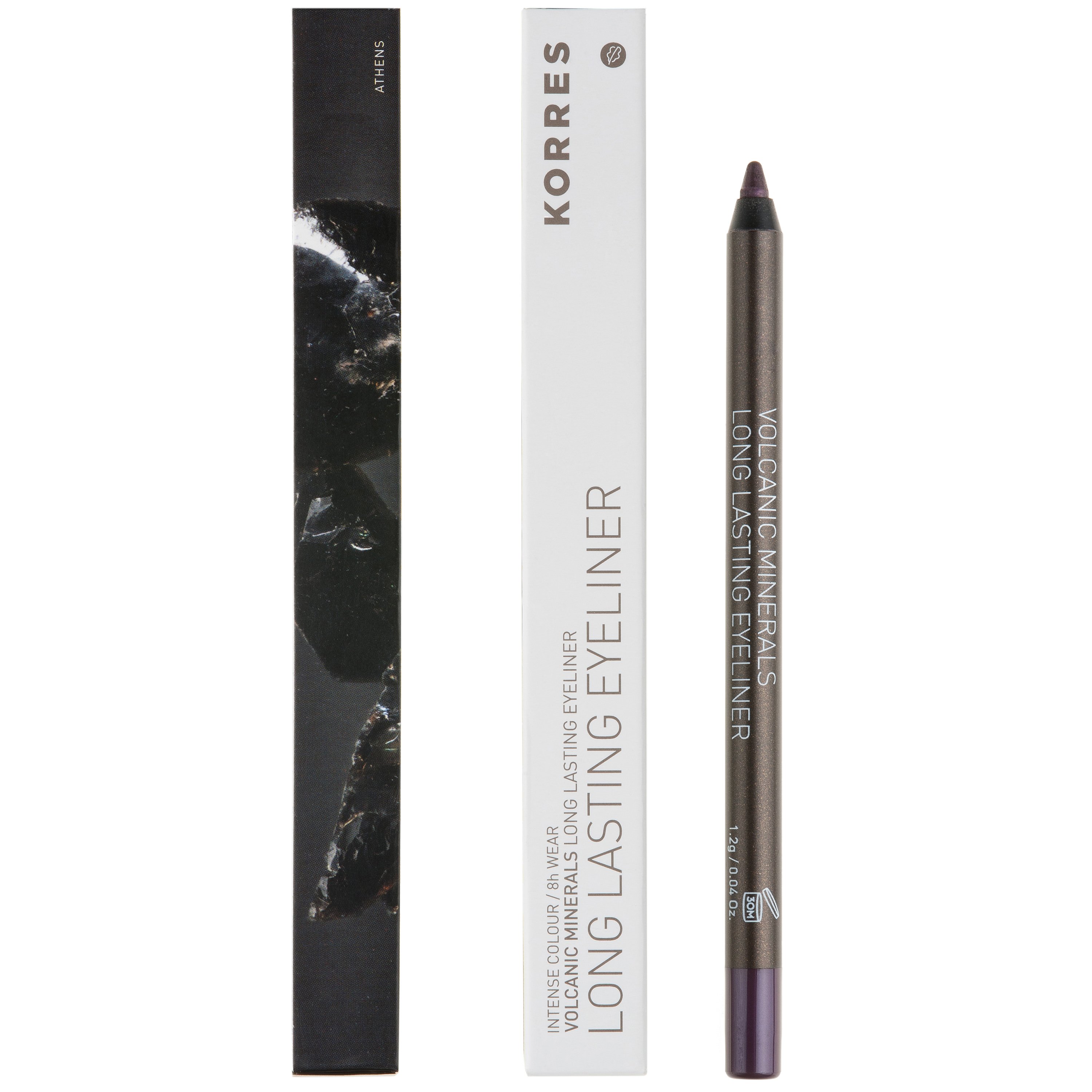 Korres Volcanic Minerals Long Lasting Eyeliner Μολύβι Για Το Περίγραμμα Των Ματιών Με Μεγάλη Διάρκεια 1.2g – 04 ΜΩΒ