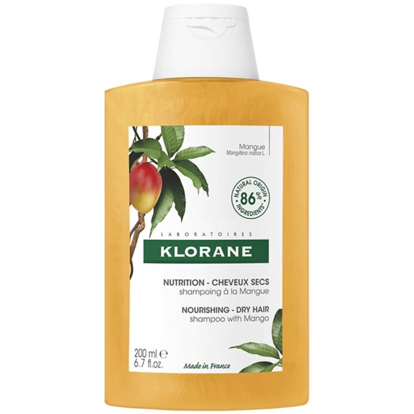 Klorane Nourishing Shampoo with Mango for Dry Hair Σαμπουάν Θρέψης με Βούτυρο Μάνγκο για Ξηρά Μαλλιά 200ml