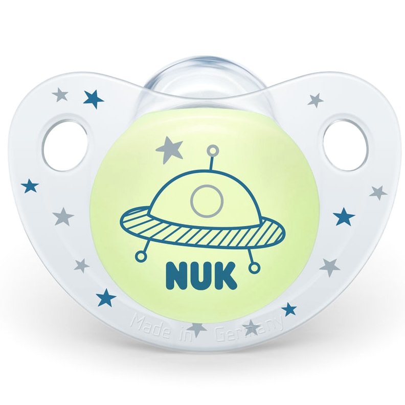 Nuk Night & Day Πιπίλα Σιλικόνης 1τμχ – Μπλε2 18-36Μηνών