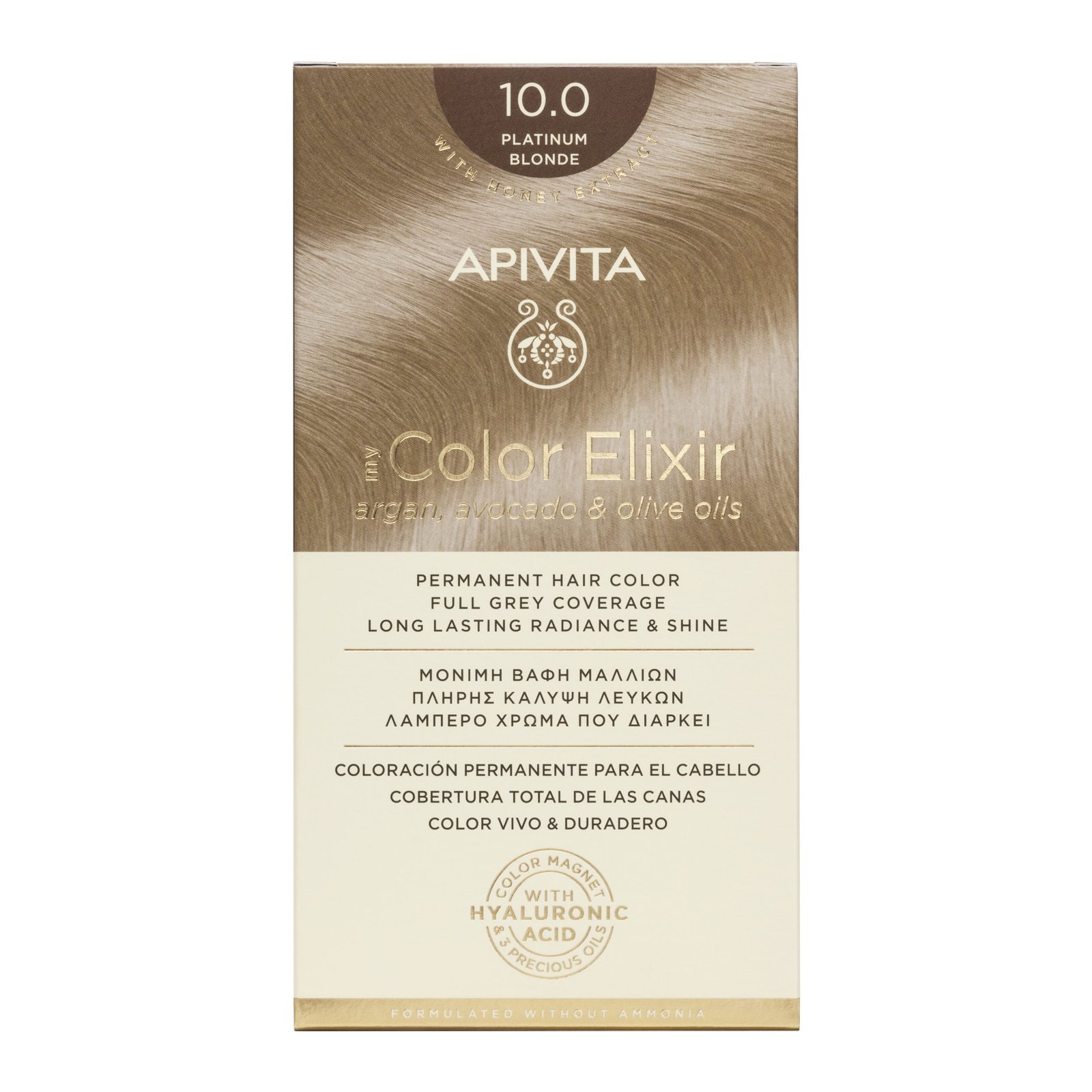 Apivita My Color Elixir Permanent Hair Color Μόνιμη Βαφή Μαλλιών Χωρίς Αμμωνία που Σταθεροποιεί & Σφραγίζει το Χρώμα 1 Τεμάχιο