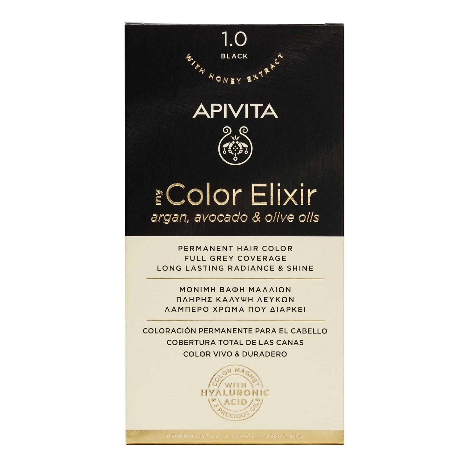 Apivita My Color Elixir Permanent Hair Color Μόνιμη Βαφή Μαλλιών Χωρίς Αμμωνία που Σταθεροποιεί & Σφραγίζει το Χρώμα 1 Τεμάχιο