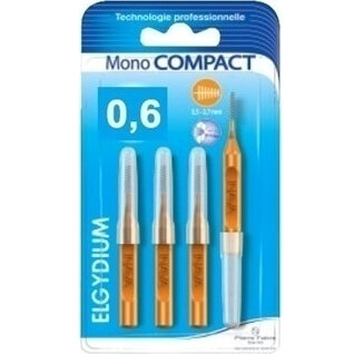 ELGYDIUM Clinic Mono Compact Μεσοδόντεια βουρτσάκια 4 τμχ – 0.6
