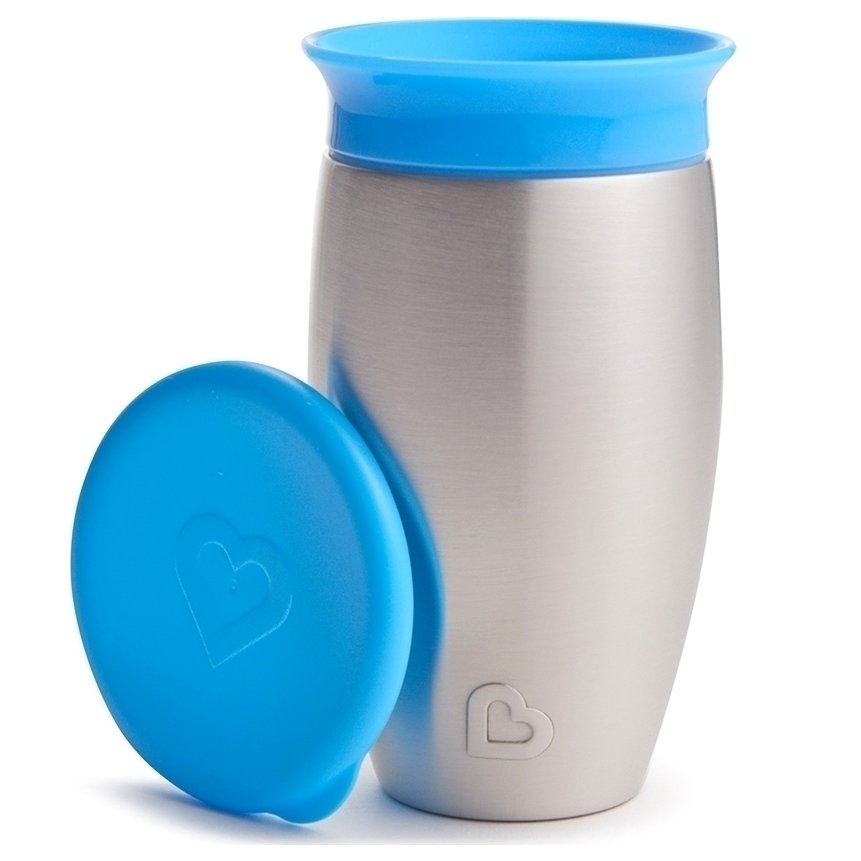 Munchkin Παιδικό Ανοξείδωτο Κύπελλο – Θερμός Miracle 360 Trainer Cup 12m+,296ml – Μπλε