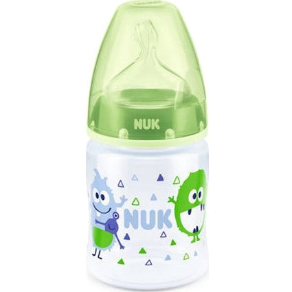 Nuk First Choice Plus Μπιμπερό Πολυπροπυλενίου (PP) Θηλή Σιλικόνης 150ml – πράσινο