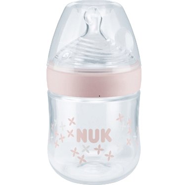 Nuk Nature Sense Μπιμπερό Πολυπροπυλενίου με Θηλή Σιλικόνης Small 0-6 Μηνών 150ml – ροζ